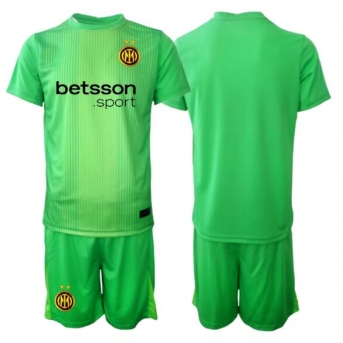 Billige Fotballdrakt Inter Milan Keeper Replika Tredjedraktsett Barn 2025-26 Kortermet (med bukser)
